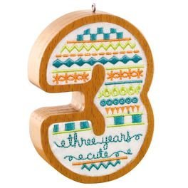 Hallmark Keepsake "Three Years Cute" Christmas Tree Ornament