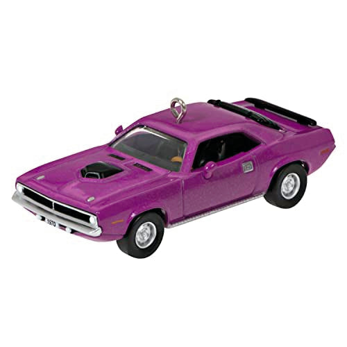 Hallmark Keepsake 0.58" Miniature Christmas Ornament 2023, Lil' Classic Cars 1970 Plymouth Hemi 'Cuda Mini Metal