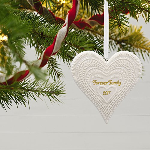 Hallmark Keepsake 2017 Forever Family Porcelain Dated Christmas Ornament