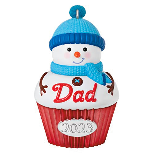 Hallmark Keepsake Christmas Ornament 2023, Dad Cupcake, Family Gifts