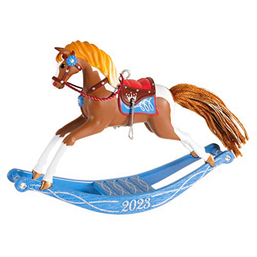 Hallmark Keepsake Christmas Ornament 2023, Rocking Horse Memories, Gifts for Kids