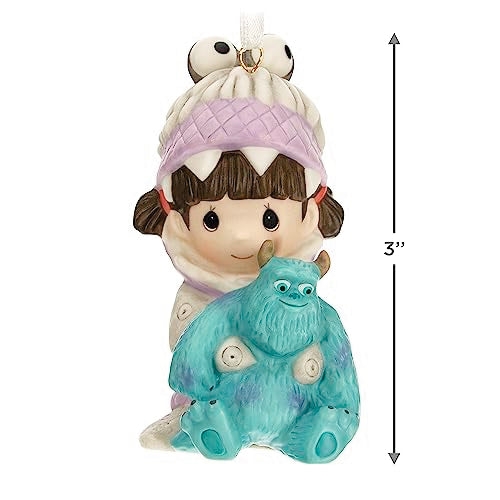 Hallmark Keepsake Christmas Ornament 2023, Disney/Pixar Precious Moments Monsters, Inc. Boo and Sulley Porcelain, Gifts for Disney Fans