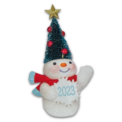 Hallmark Keepsake Christmas Ornament 2023 Festive Snowman Limited Edition VIP