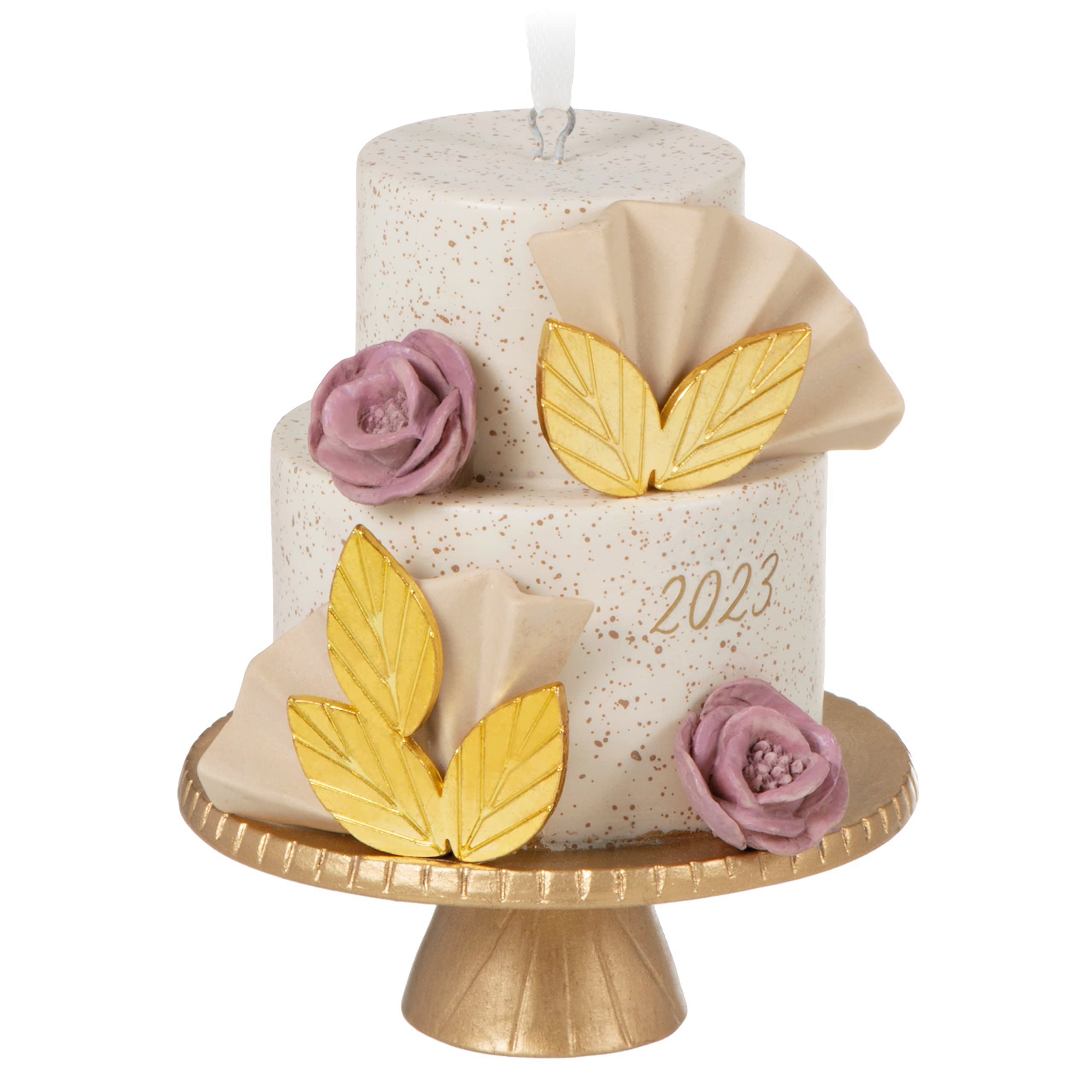 Hallmark Keepsake Christmas Ornament 2023, A Sweet Beginning, Wedding Cake Ornament