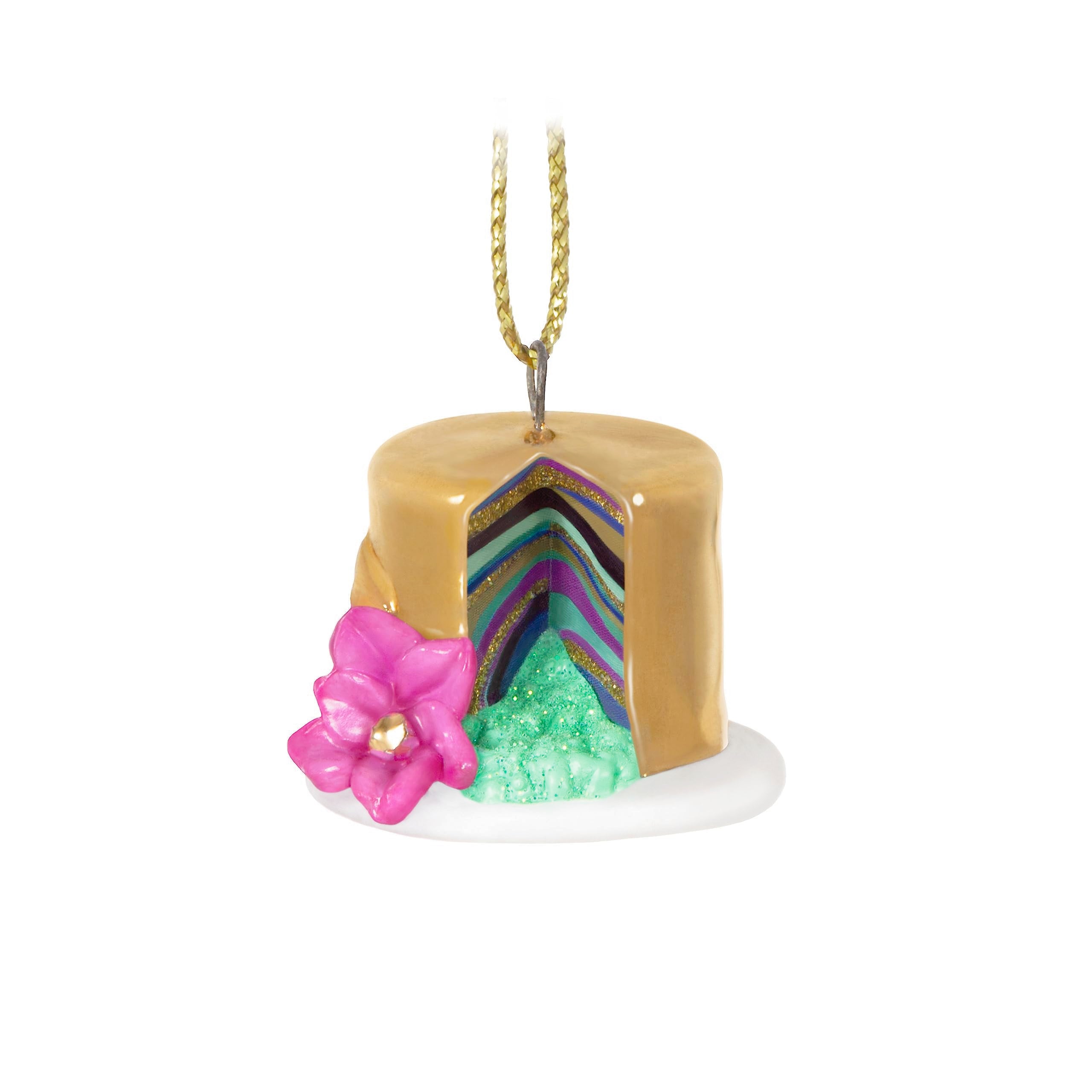 Hallmark Keepsake 0.85" Miniature Christmas Ornament 2023, Mini Wedding Cake, Gift for Couple