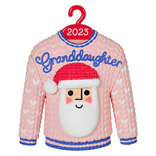 Hallmark Keepsake Christmas Ornament 2023, Granddaughter Christmas Sweater, Family Gifts