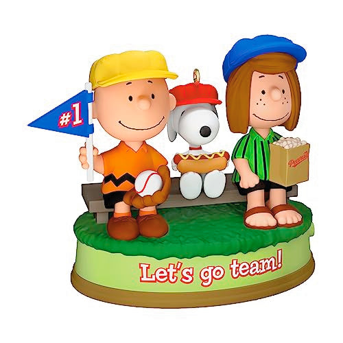 Hallmark Keepsake Christmas Ornament 2023, The Peanuts Gang, Batter Up! Musical Ornament, Gifts for Peanuts Fans