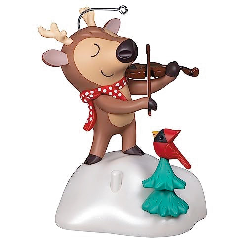 Hallmark Keepsake Christmas Ornament 2023, Festive Fiddler, Musical Reindeer Ornament, Funny Gifts