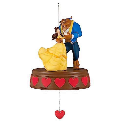 Hallmark Keepsake Christmas Ornament 2023, Disney Beauty and the Beast Fairy-Tale First Dance, Gifts for Disney Fans