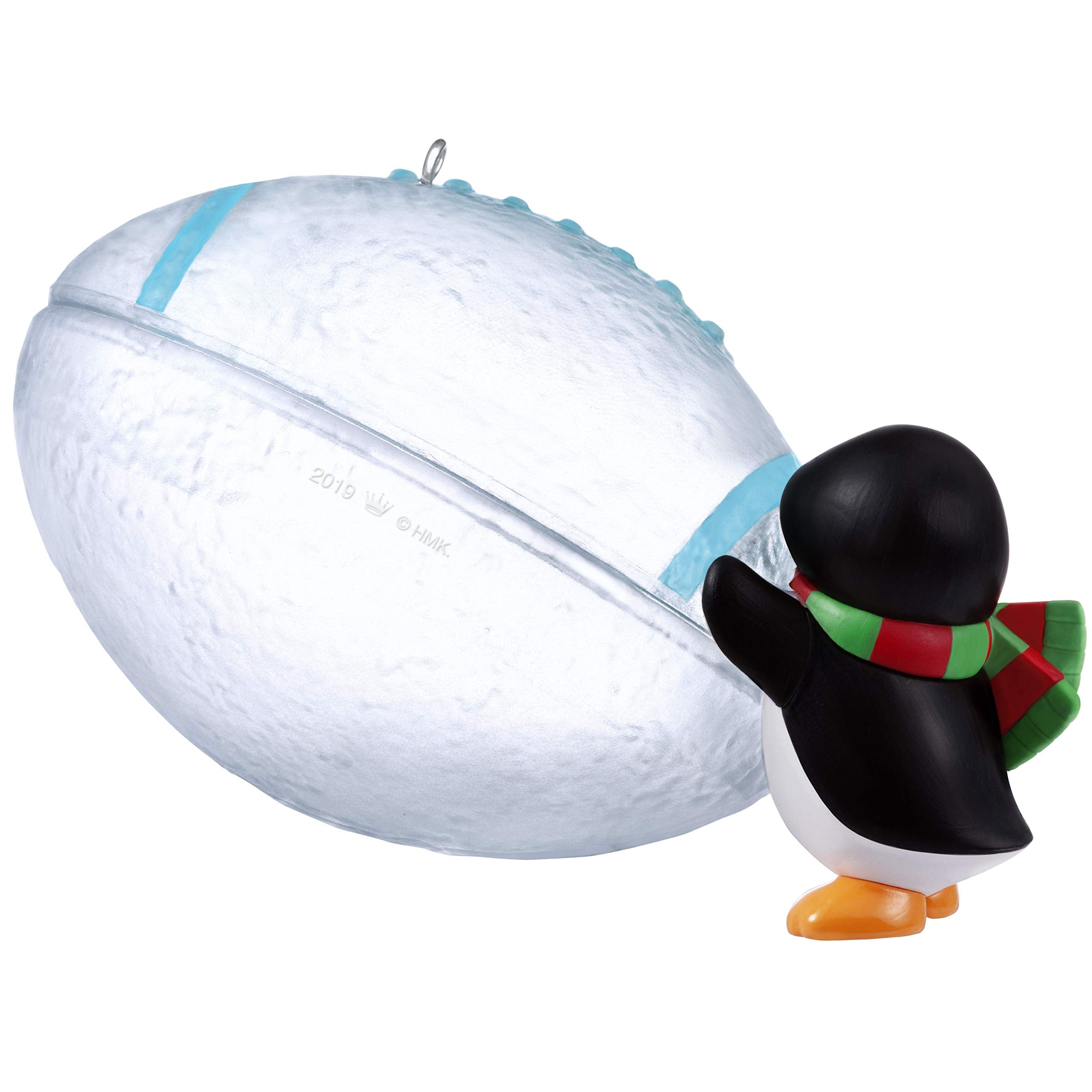 Hallmark Keepsake Christmas Ornament 2019 Year Dated, Football Star Penguin DIY Personalized Ornament