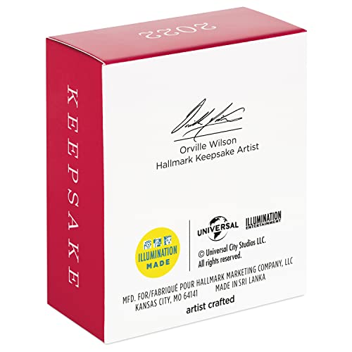 Hallmark Keepsake 1" Miniature Christmas Ornament 2022, Mini Minions A Tiny Bit Festive