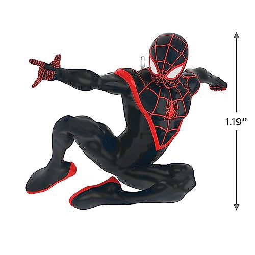 Hallmark Keepsake Miniature Christmas Ornaments 2023, Marvel Spider-Man and Miles Morales, Mini Set of 2