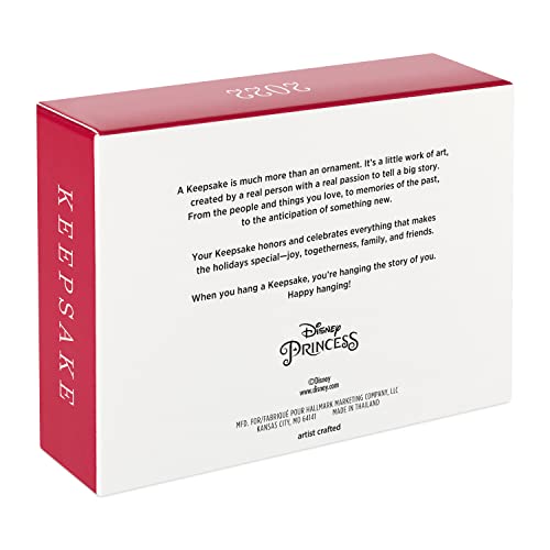 Hallmark Keepsake Miniature Plastic, Christmas Ornament 2022, Disney Princess, Mini Set of 6
