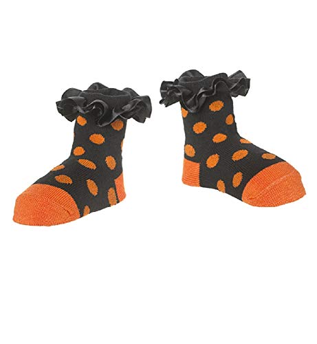 Baby Girl 0-12 Months Halloween Socks (Polka Dot) PolkaDot