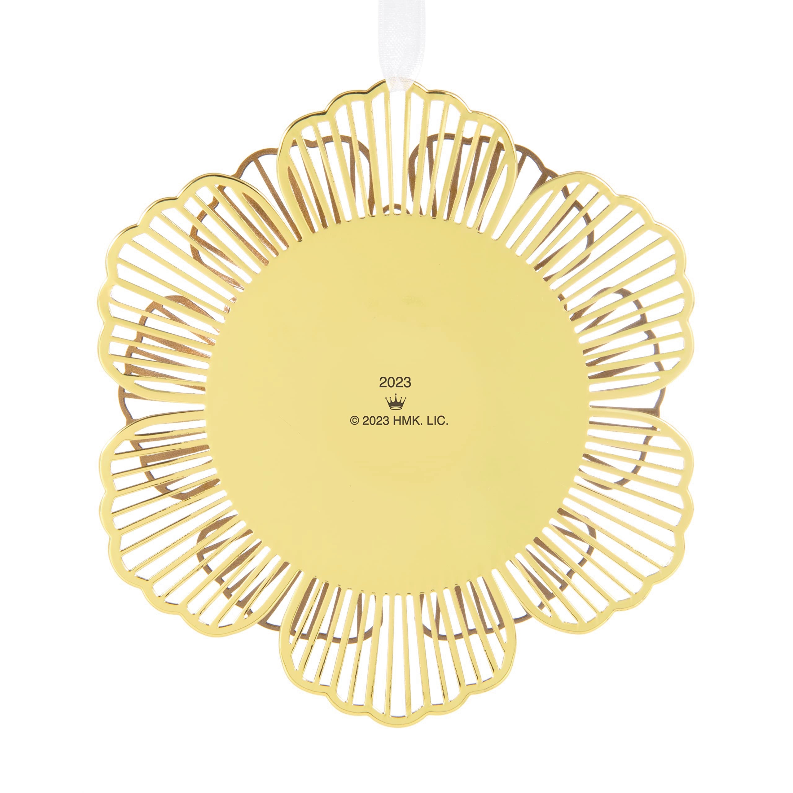 Hallmark Keepsake Christmas Ornament 2023, Thank You Mom, Metal Flower