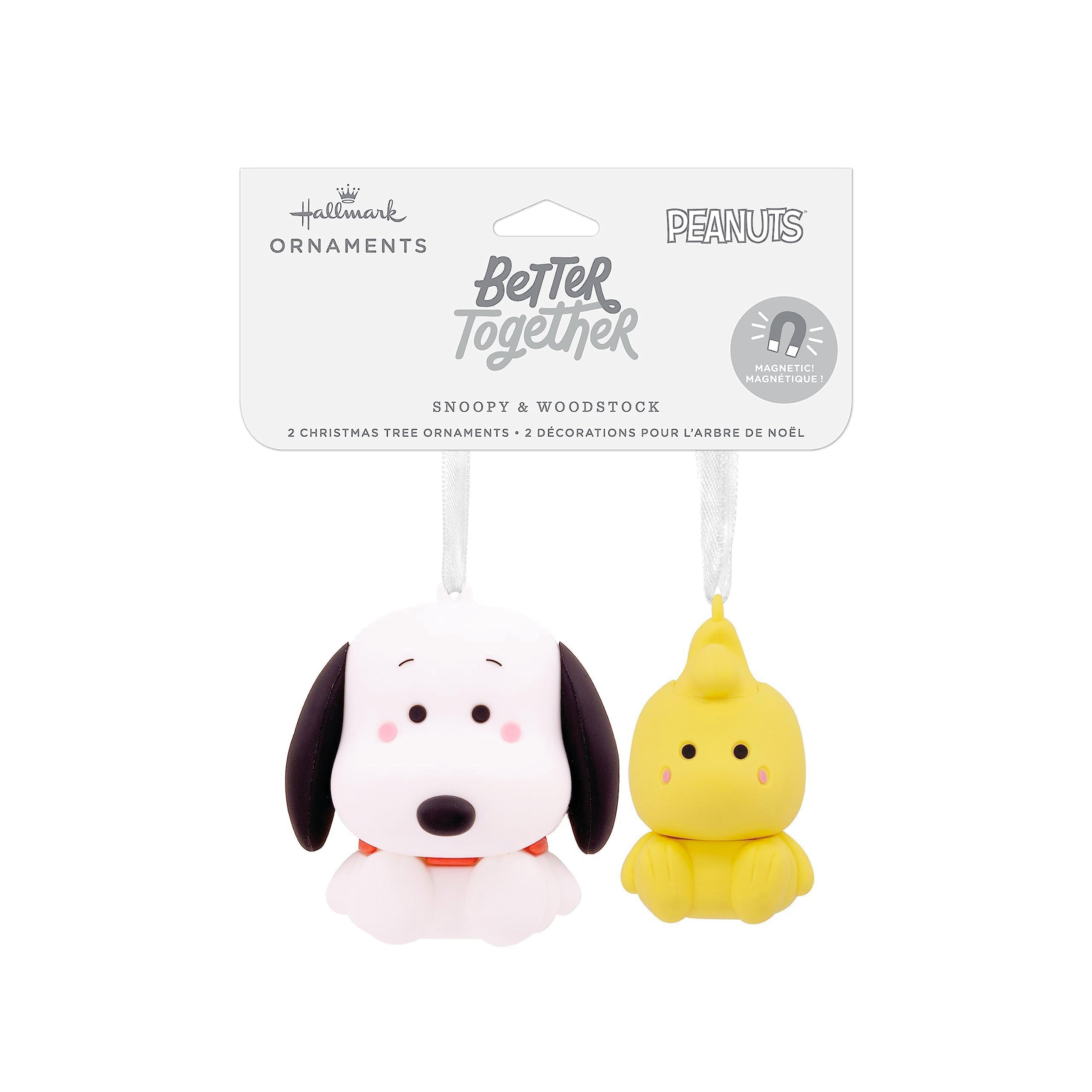 Better Together Snoopy and Woodstock Magnetic Hallmark Ornaments, Set of 2