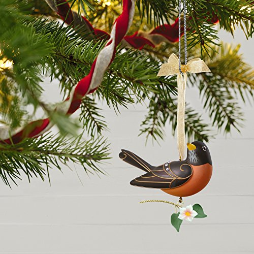 Hallmark Keepsake Christmas Ornament 2018 Year Dated, Beauty of Birds Robin