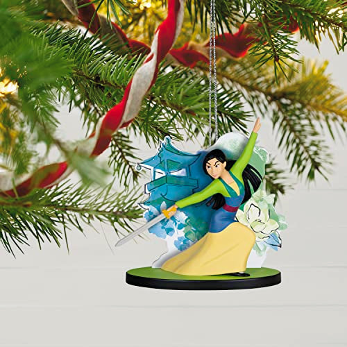 Hallmark Keepsake Christmas Ornament 2023, Disney Mulan 25th Anniversary Heart of a Warrior, Gifts for Disney Fans