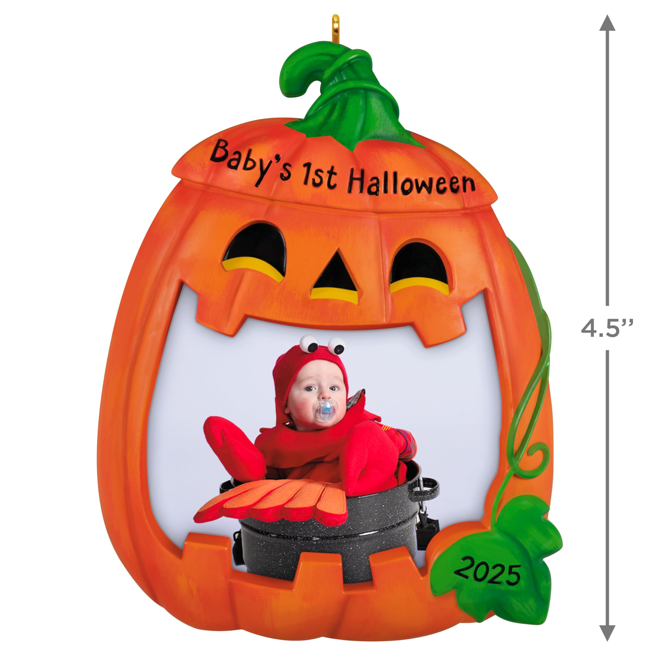 Baby's First Halloween Photo Frame 2025 Hallmark Keepsake Christmas Ornament