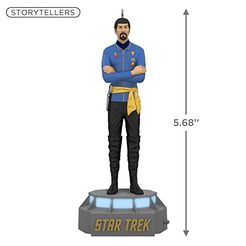 Hallmark Keepsake Christmas Ornament 2022, Star Trek Mirror, Mirror Collection First Officer Spock, Light and Sound