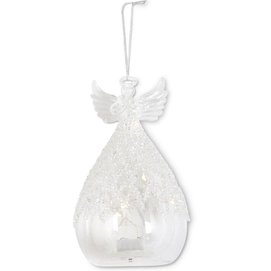 6" Glass Angel Ornament