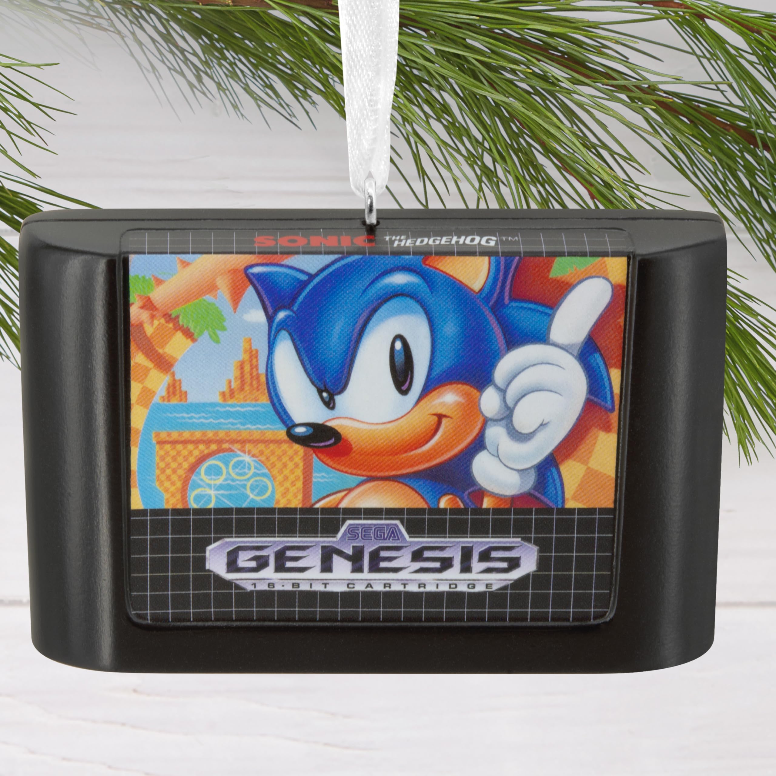 Hallmark Sonic The Hedgehog Game Cartridge Christmas Ornament