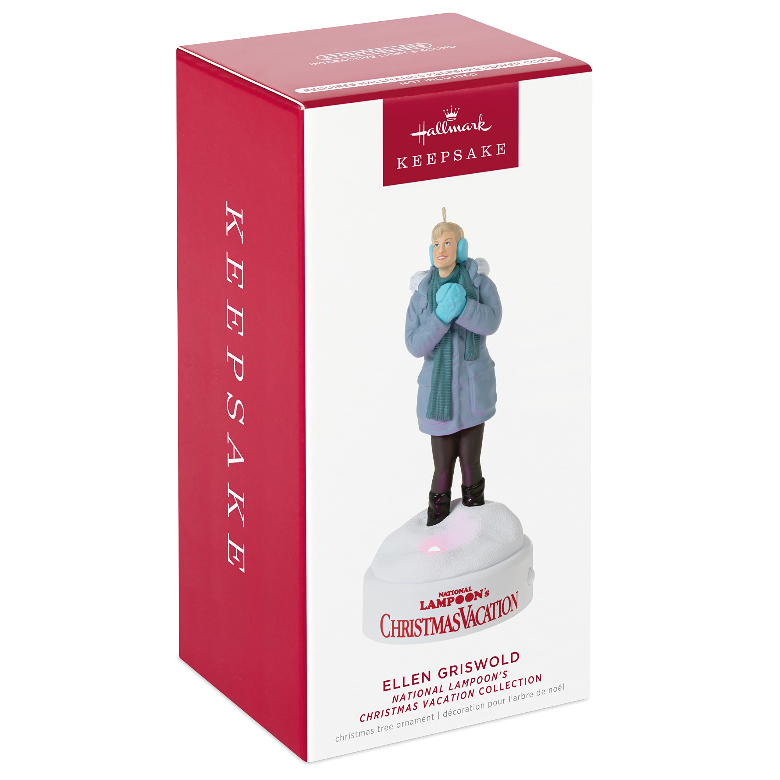 Hallmark Keepsake Christmas Ornament,Plastic, 2022, National Lampoon's Christmas Vacation Collection Ellen Griswold, Light and Sound