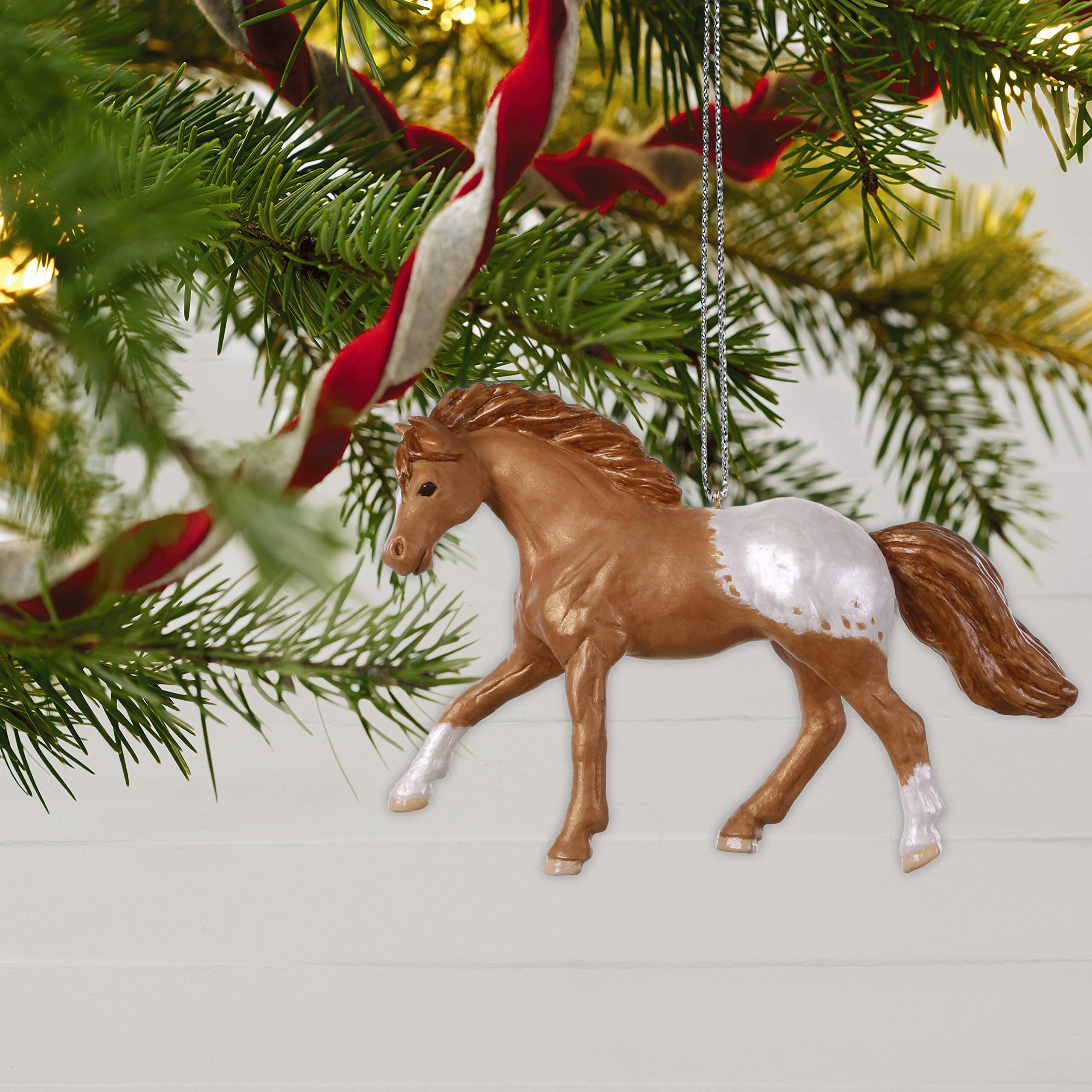 Hallmark Keepsake Christmas 2019 Year Dated Appaloosa Dream Horse Ornament,