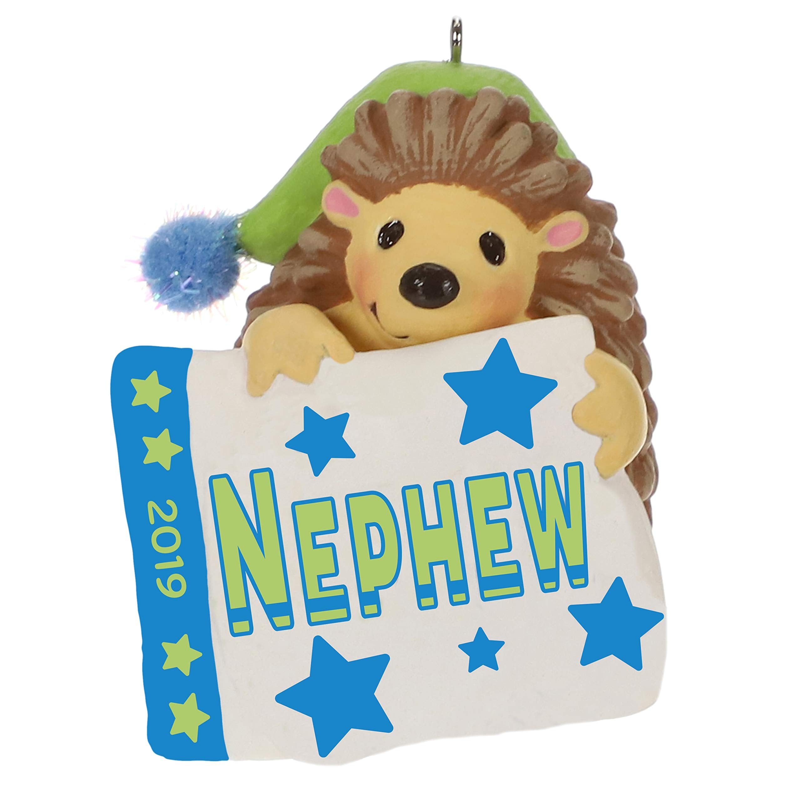 Hallmark Keepsake Christmas Ornament 2019 Year Dated, Nephew Hedgehog