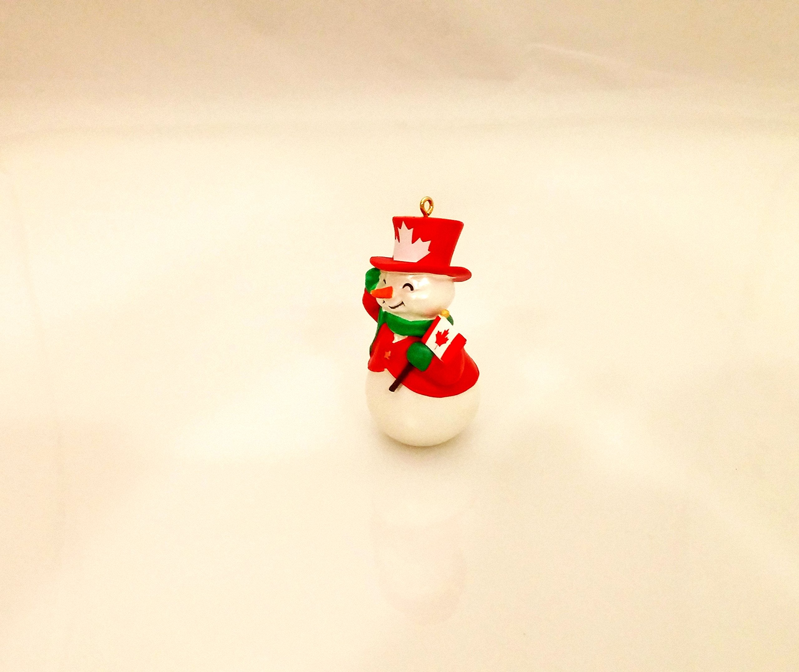 Hallmark Ornament 2015 Patriotic Snowman - Special Canadian Version - #QCH1209