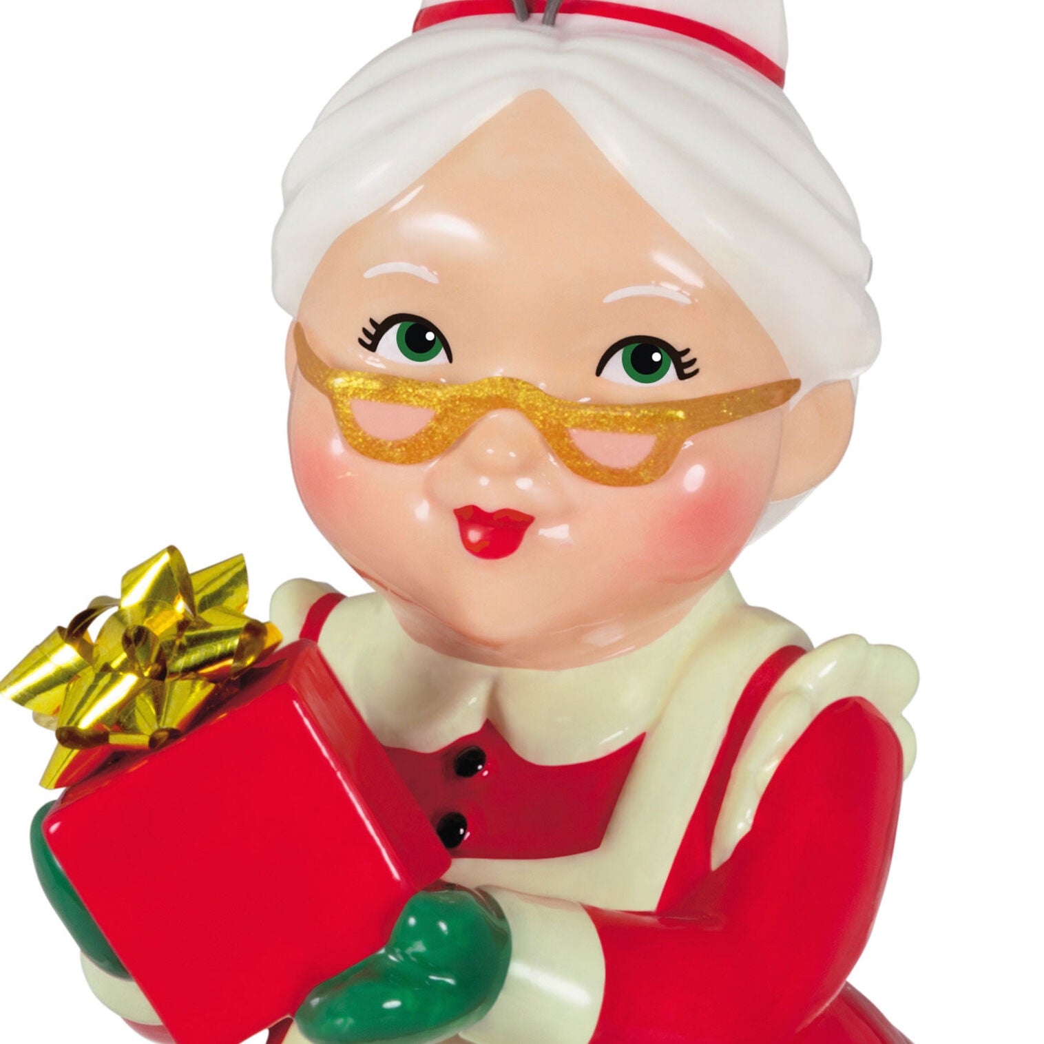 Mrs. Claus Porcelain Ornament