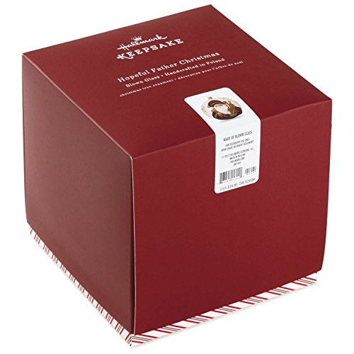 Hallmark 2495QK1445 Father Christmas Glass Keepsake Christmas Ornaments