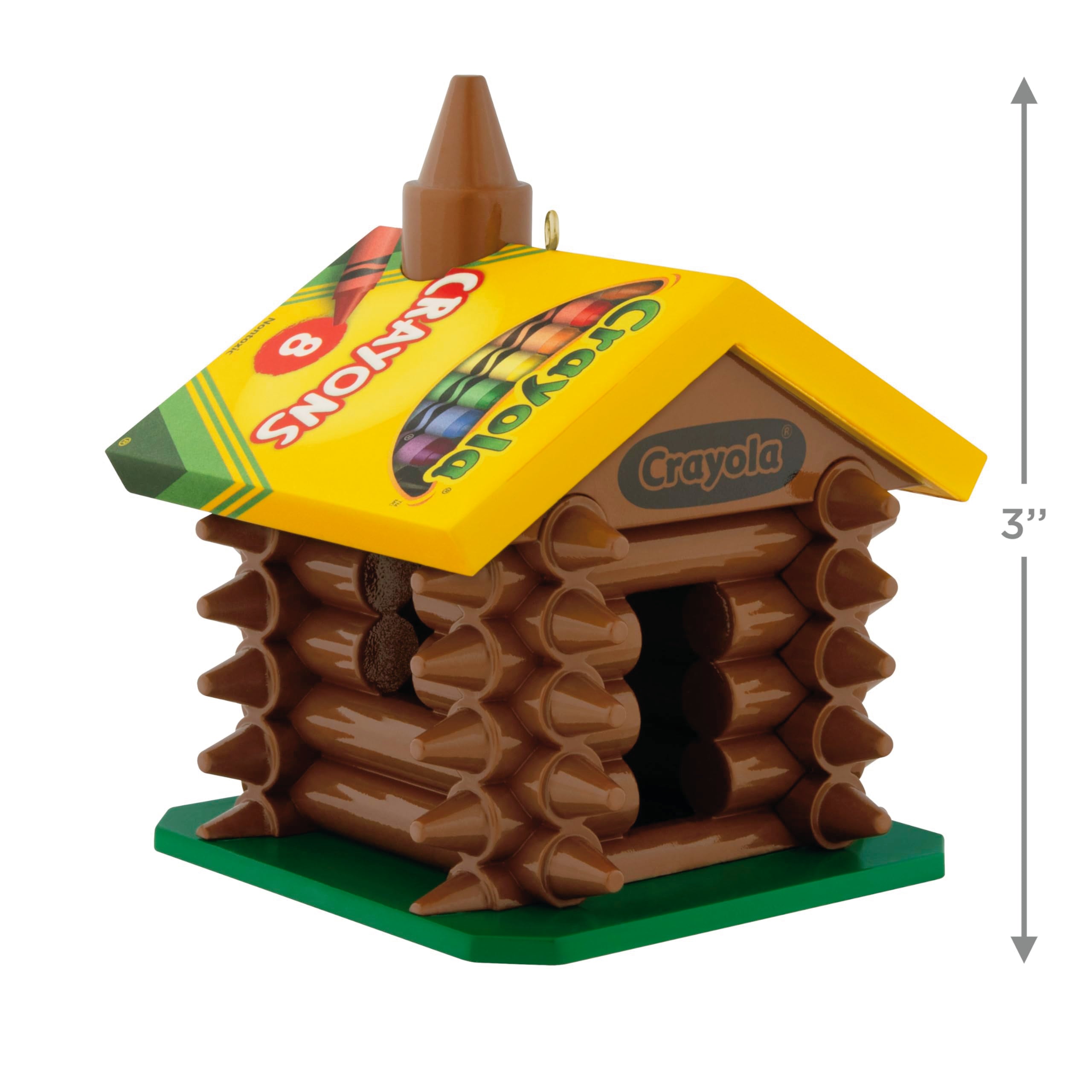 Colorful Log Cabin, Crayola, 2025 Hallmark Keepsake Christmas Ornament