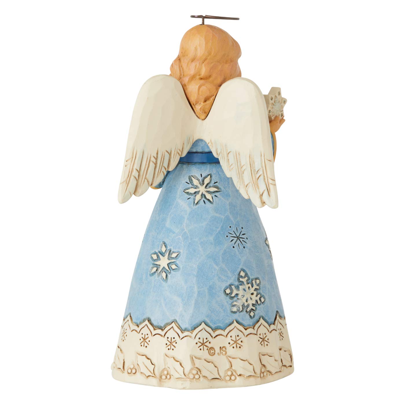 Enesco Jim Shore Heartwood Creek Snowflake Angel Pint-Size Figurine, 5.25 Inch