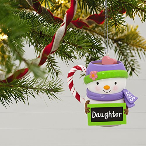 Hallmark Keepsake Christmas Ornament 2018 Year Dated, Daughter Snowman Mug