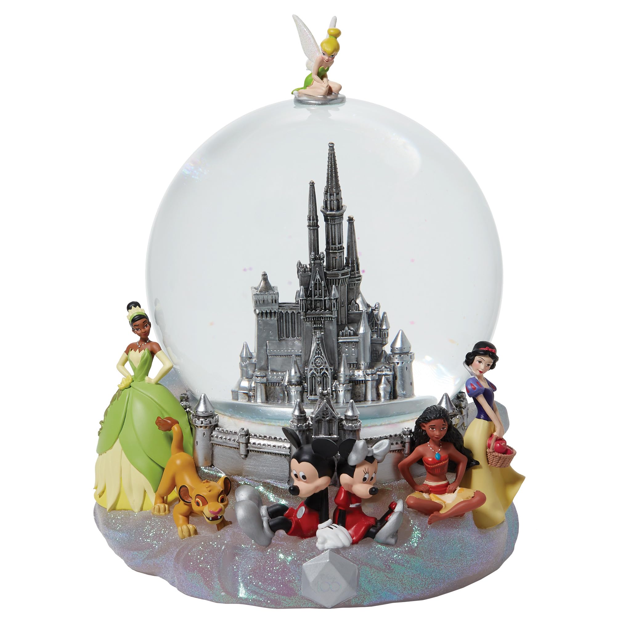 Enesco Disney Showcase 100 Years of Wonder Castle Limited Edition Water Globe Waterball, 8.87 Inch, Multicolor