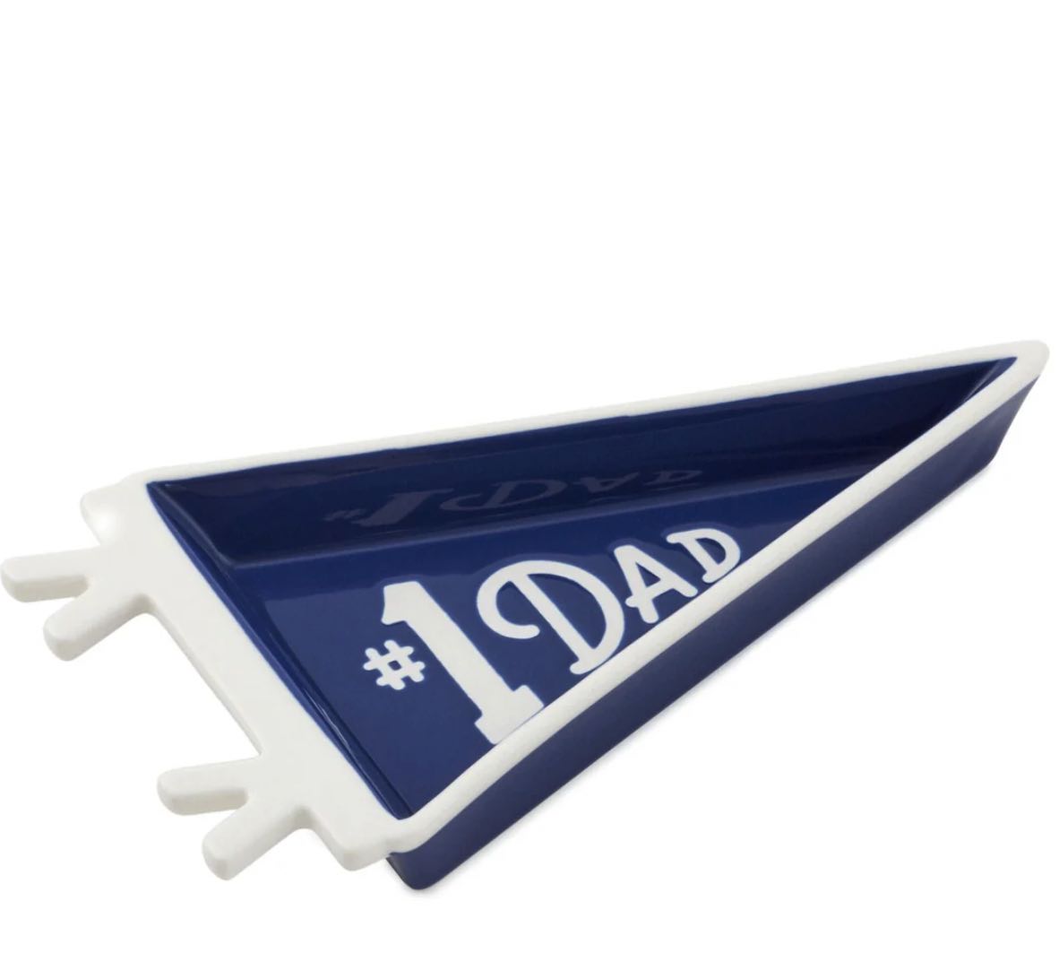 #1 Dad Pennant-Shaped Trinket Tray