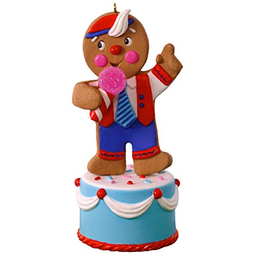 Hallmark 1995QGO1422 Joke-Telling Gingerbread Man Keepsake Christmas Ornaments