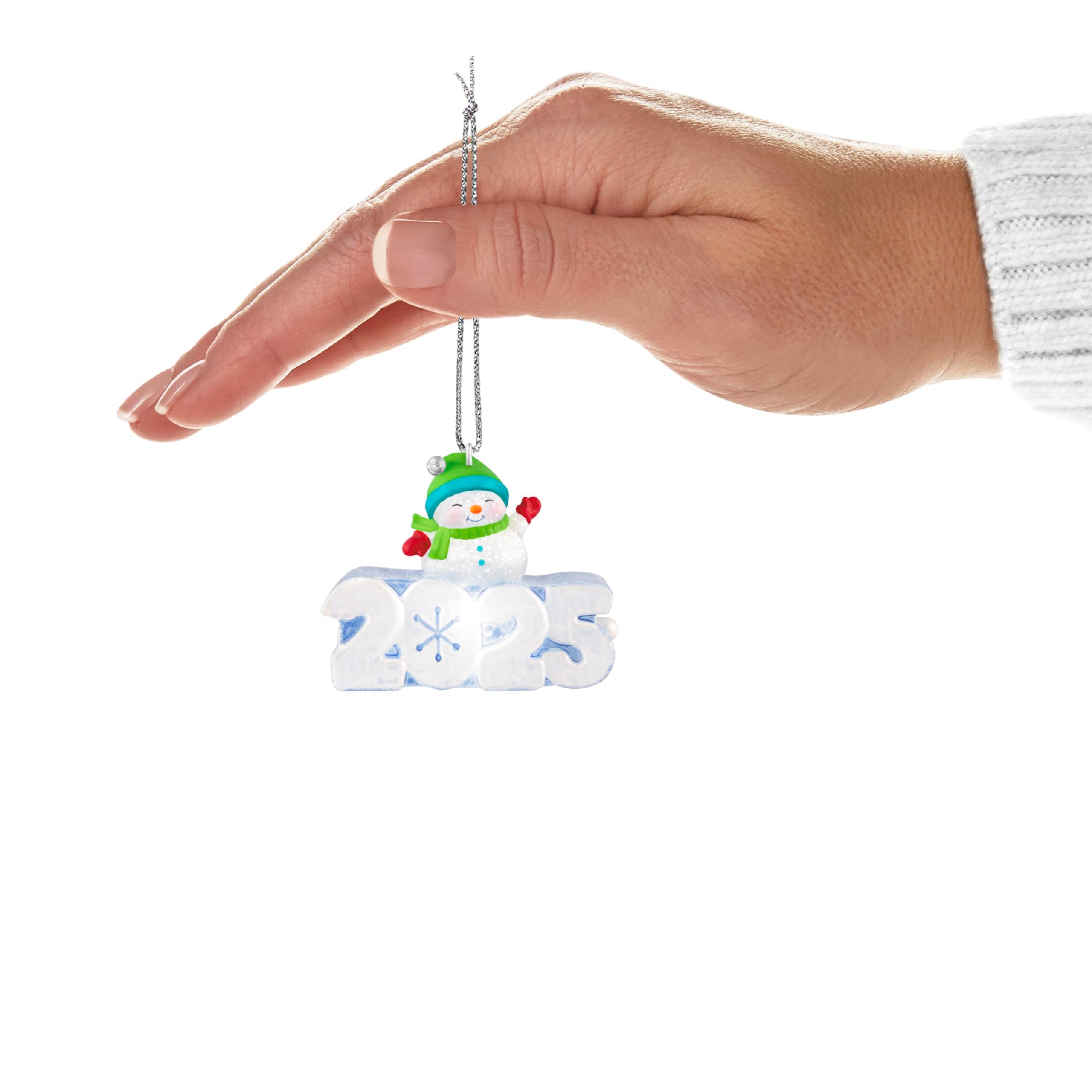 Hallmark Keepsake Mini Christmas Ornament (A Snowy 2025) 1.25" Tiny Ornament for Tabletop Tree