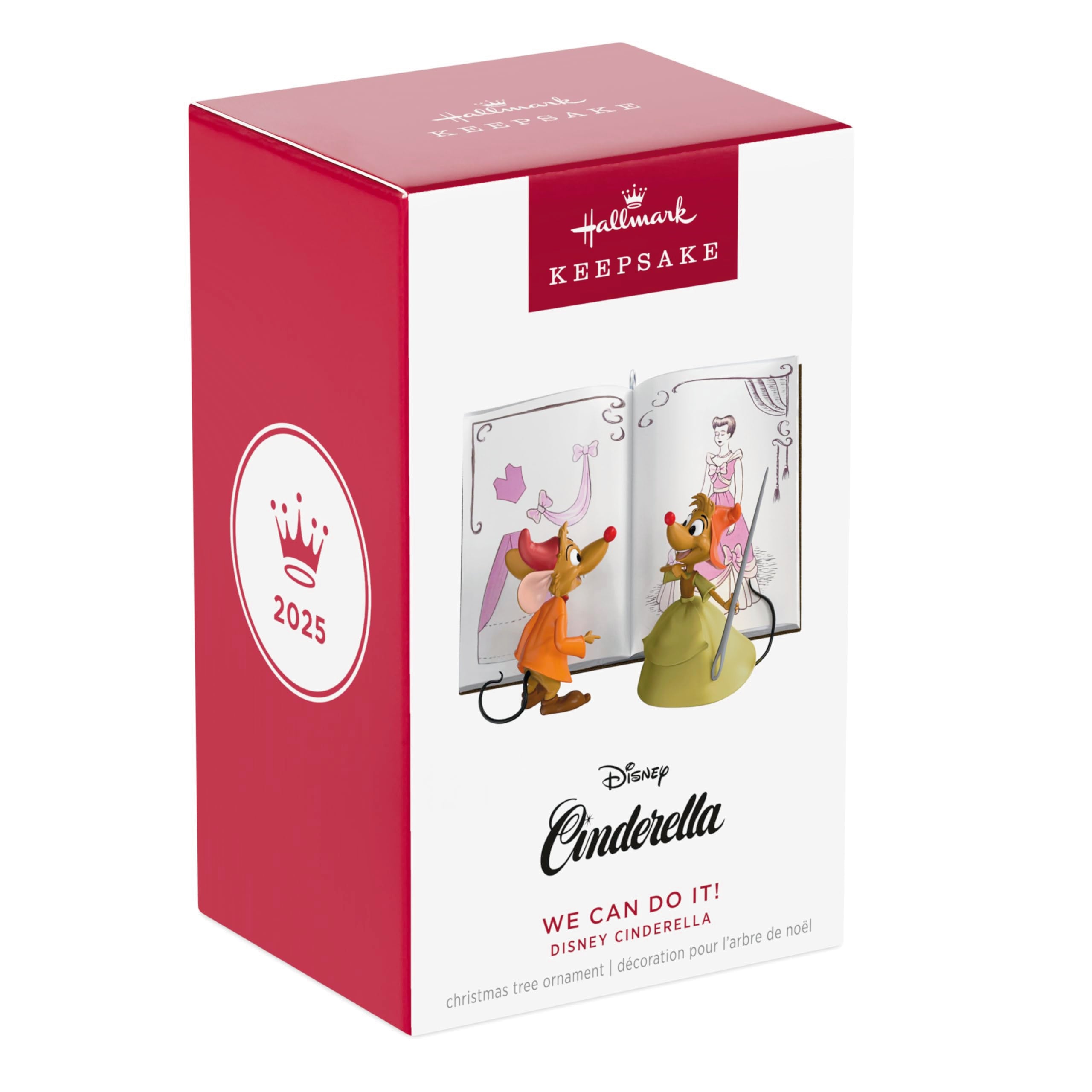 Hallmark Keepsake Christmas Ornament 2025, Disney Cinderella We Can Do It!, Gifts for Disney Fans