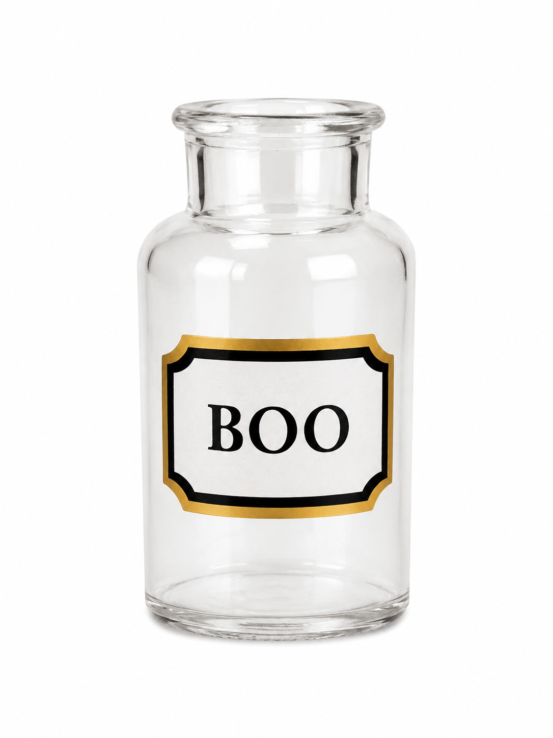 Boo Glass Jar Transpac Halloween Decoration