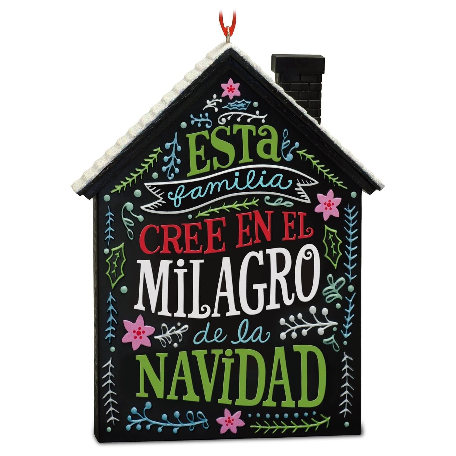 Hallmark El Milagro de la Navidad Multicultural Holiday House Ornament