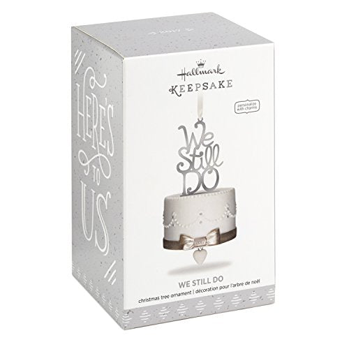 Hallmark Keepsake 2017 We Still Do Porcelain and Metal Dated Anniversary Christmas Ornament