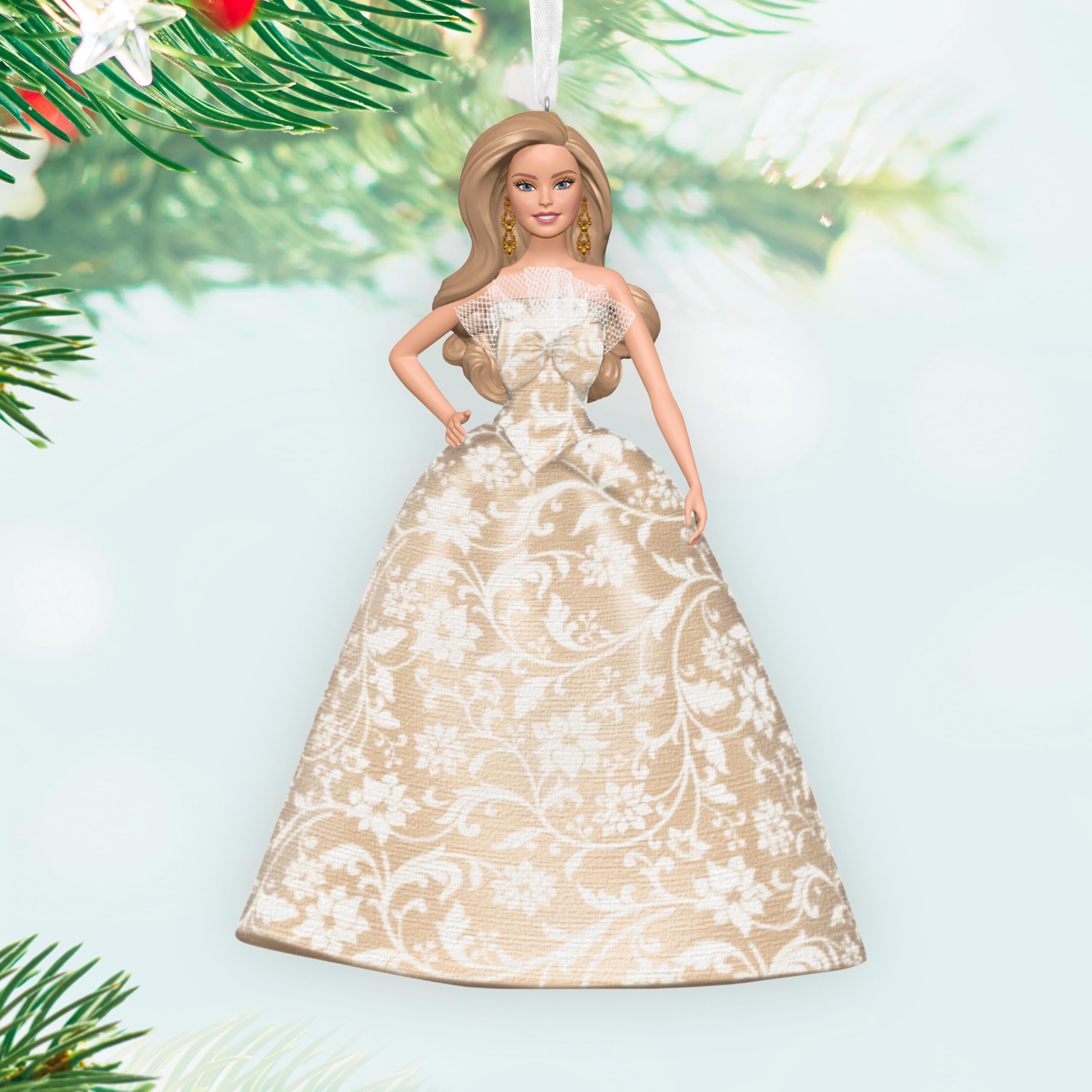 Holiday Barbie 2025 Hallmark Keepsake Christmas Ornament