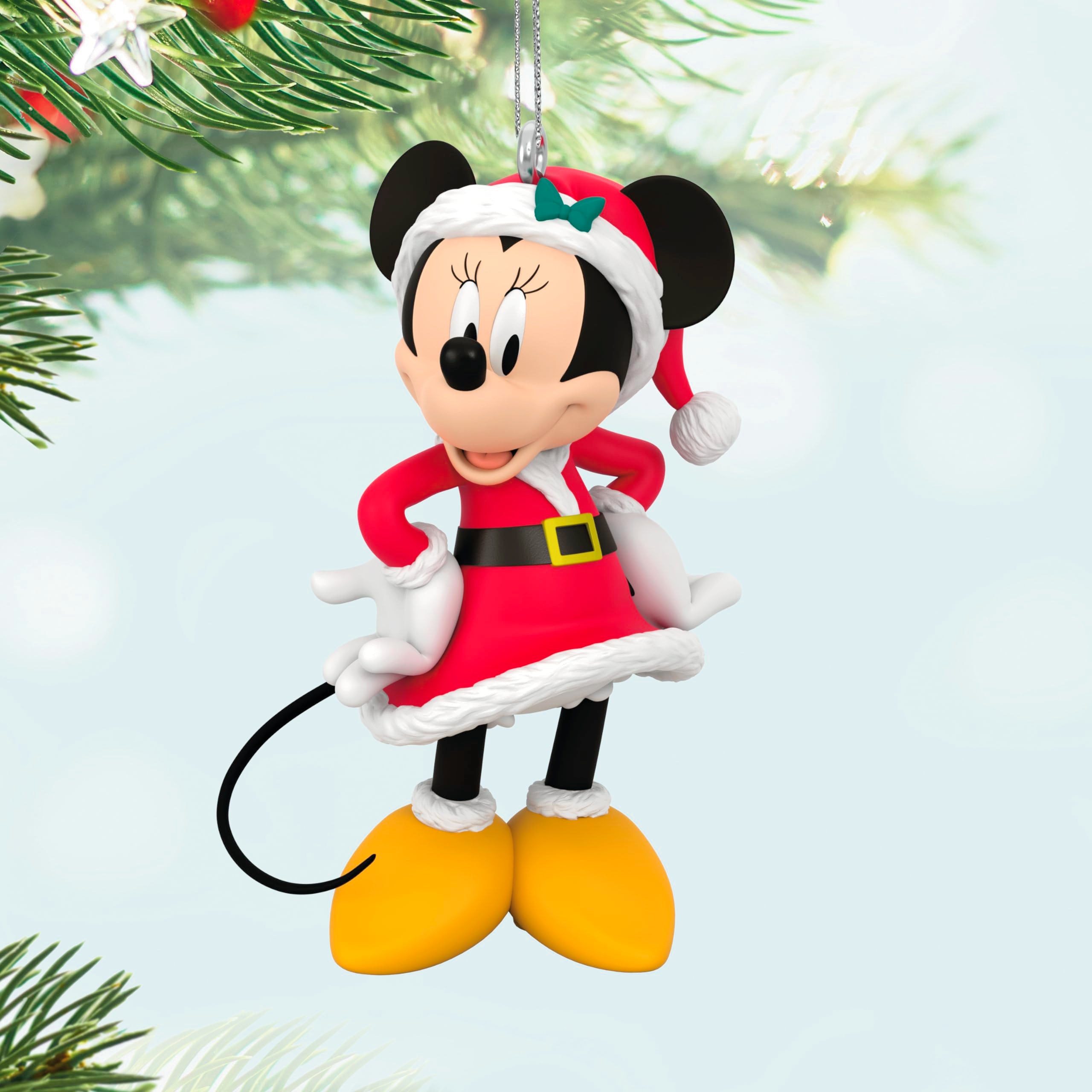 Hallmark Keepsake Christmas Ornament 2024, Disney Minnie Mouse Very Merry Minnie, Gifts for Disney Fan