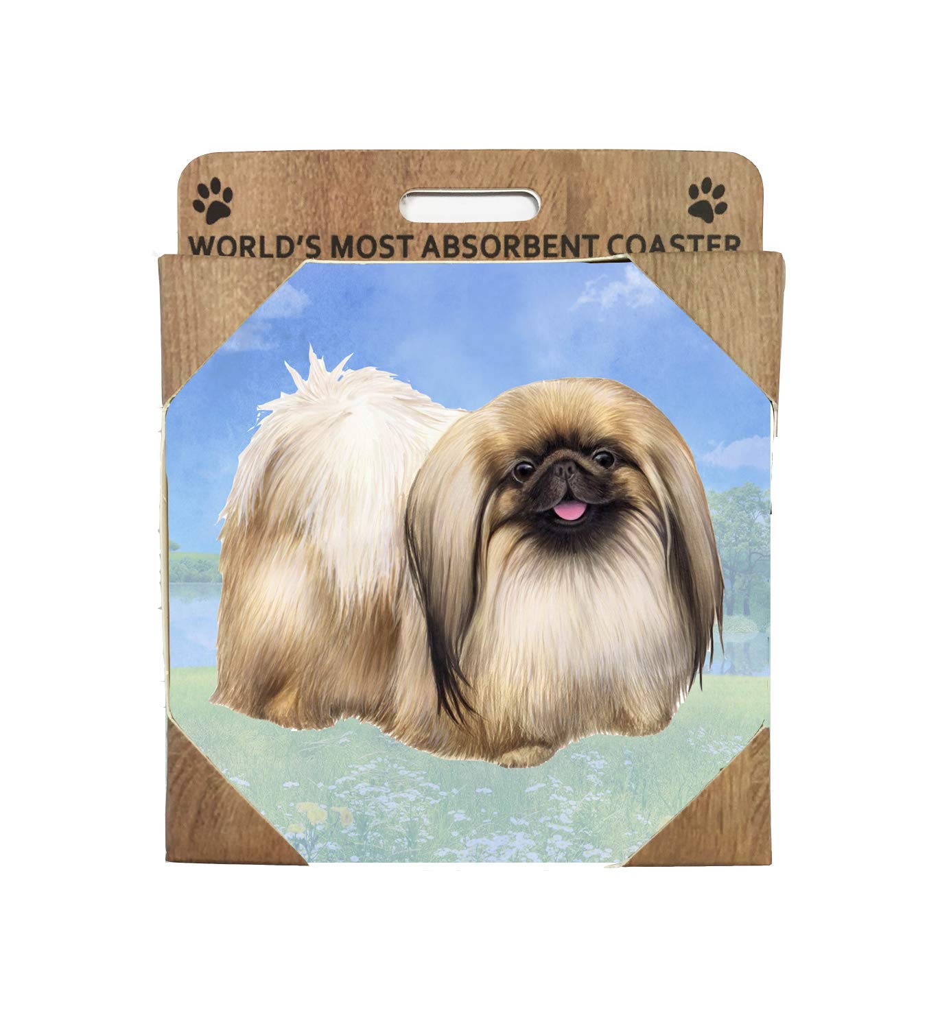 Pekingese Tabletop Drink Coaster (2)