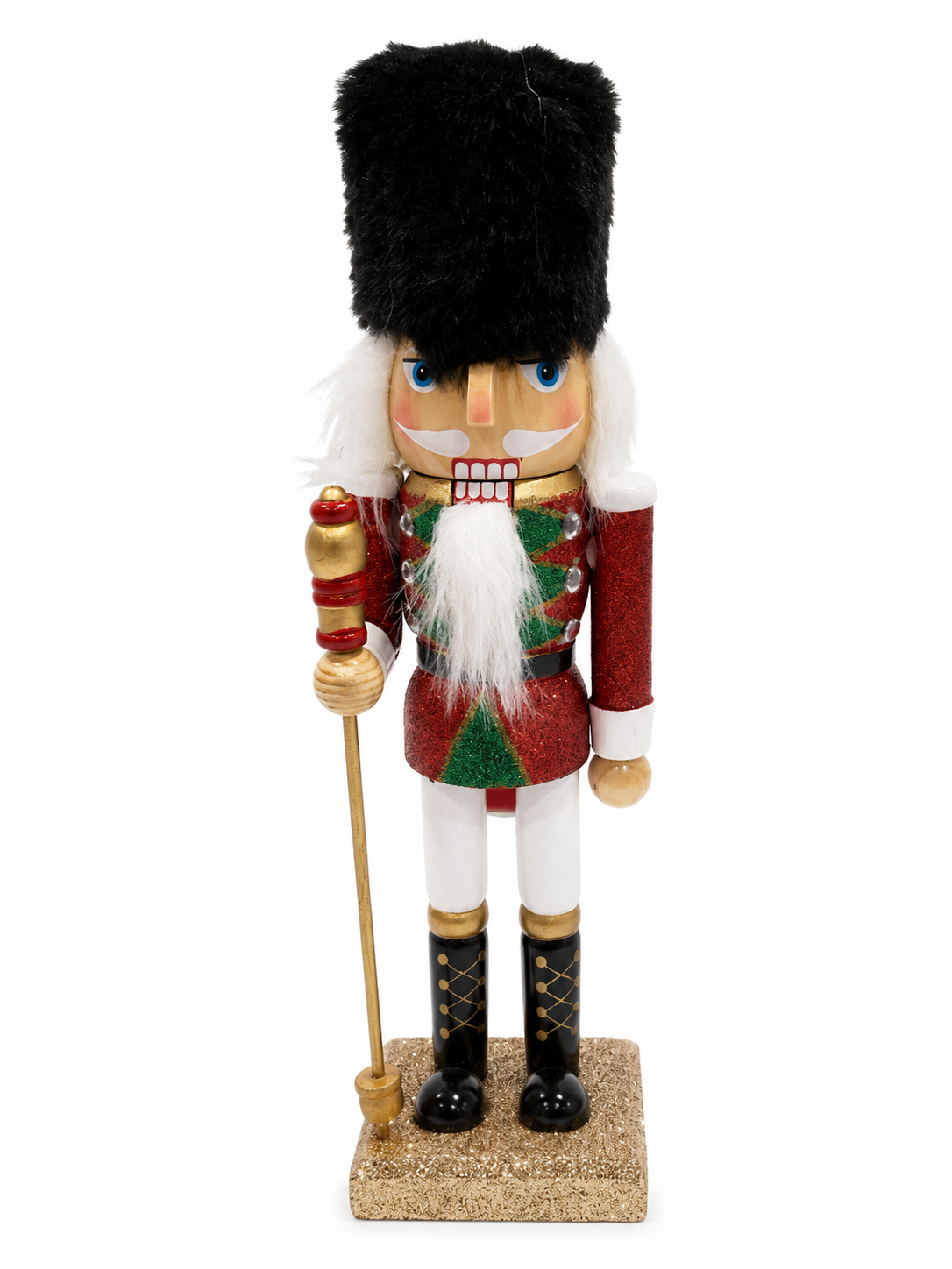 Transpac Wooden Christmas Red Nutcracker Soldier Figure