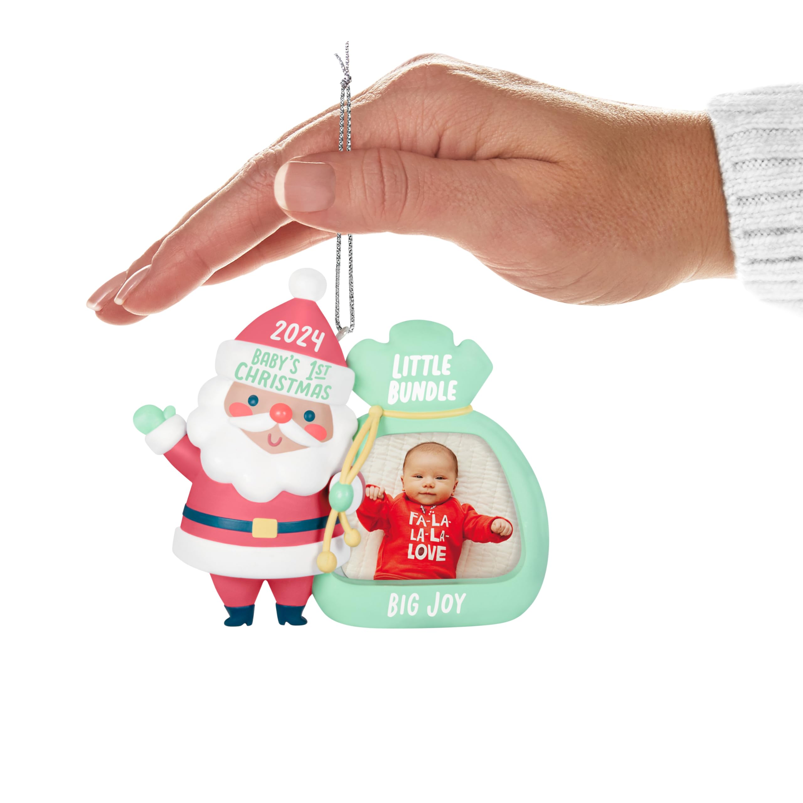 Hallmark Keepsake Christmas Ornament 2024, Little Bundle Big Joy 2024 Photo Frame, Baby Shower Gifts