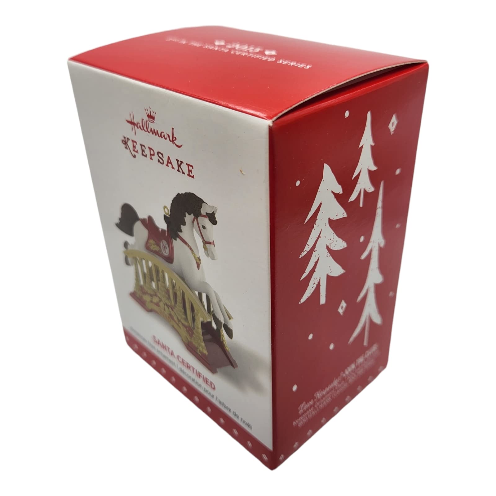 Hallmark Keepsake Ornament Santa Certified Rocking Horse 2015