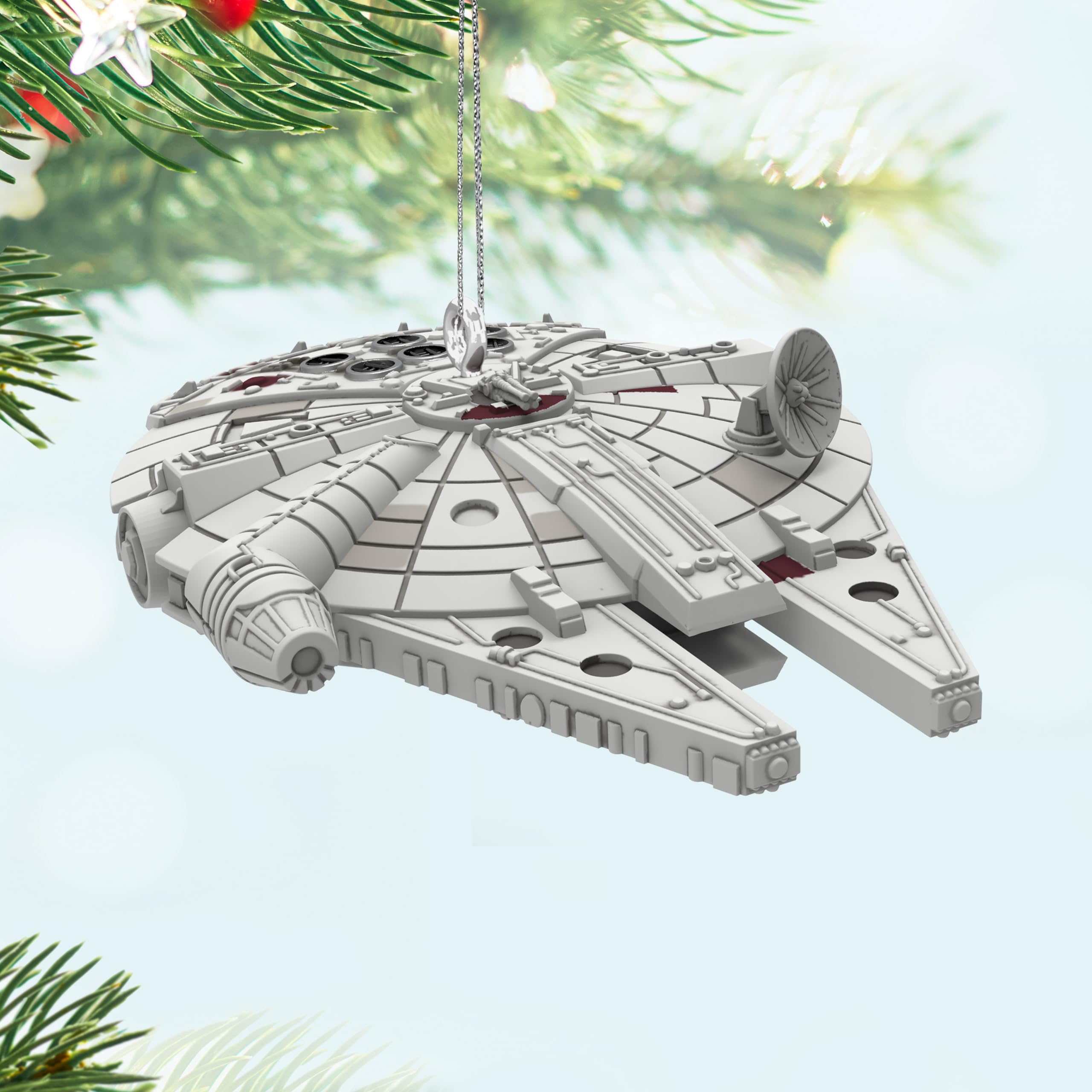 Hallmark Keepsake 0.43" Mini Christmas Ornament 2024, Star Wars Millennium Falcon, Gifts for Star Wars Fans